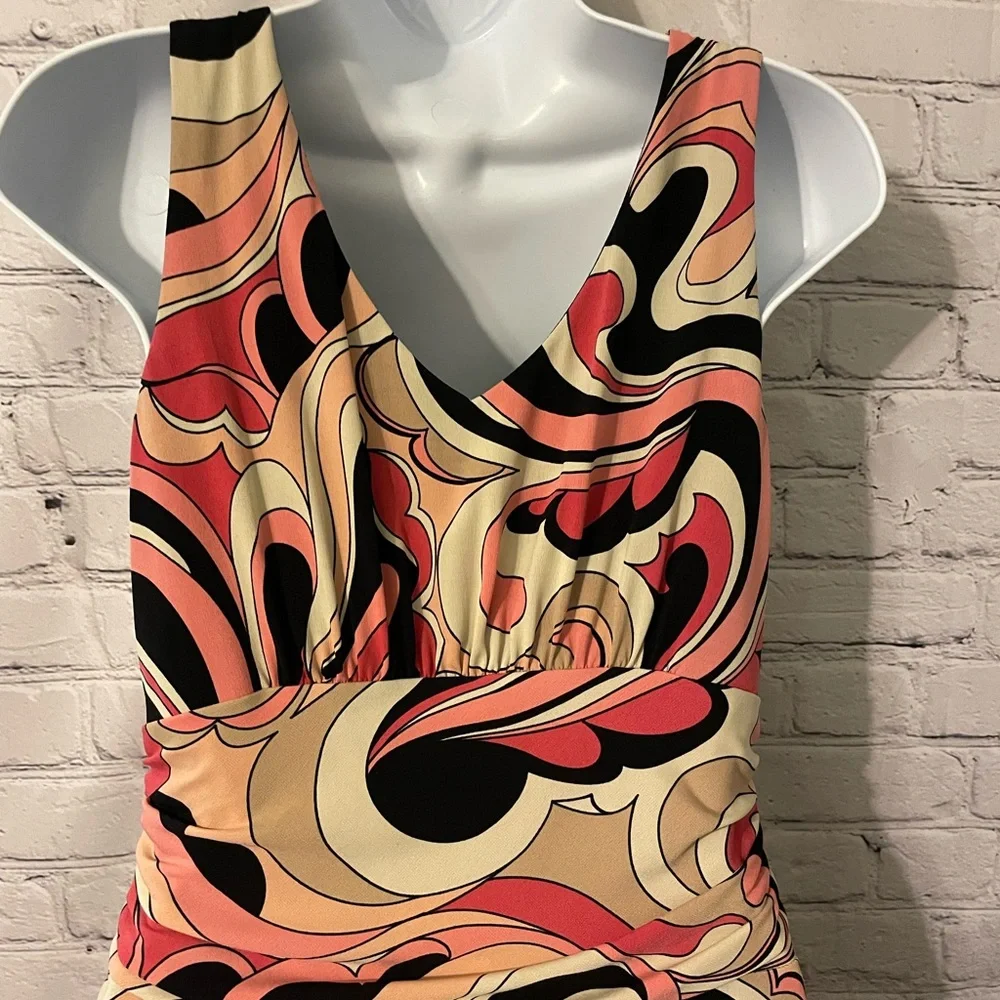 Rabbit Rabbit Rabbit mod print dress size 4 - Picture 8 of 9